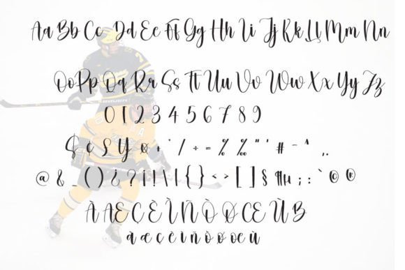 Hockey Font Poster 6