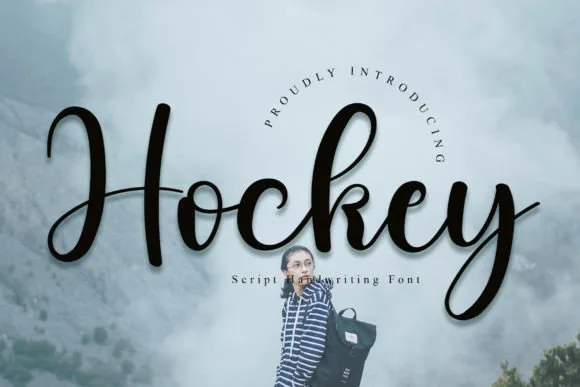 Hockey Font Hockey Font Poster 1