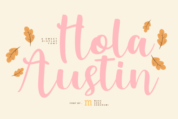 Hola Austin Font Poster 1