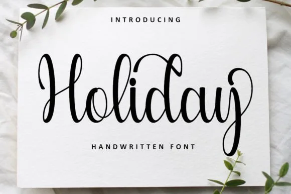 Holiday Font Holiday Font Poster 1
