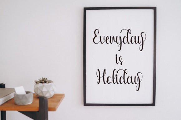 Holiday Font Poster 4