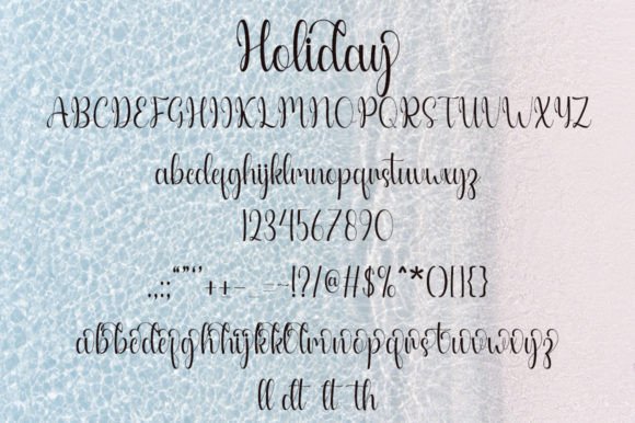 Holiday Font Poster 6
