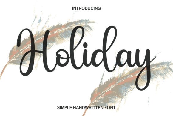 Holiday Font Poster 1