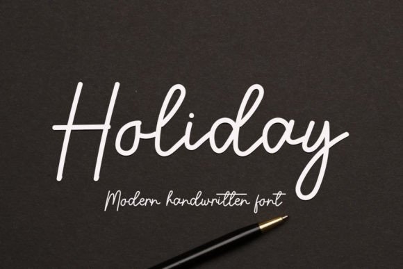 Holiday Font Poster 1