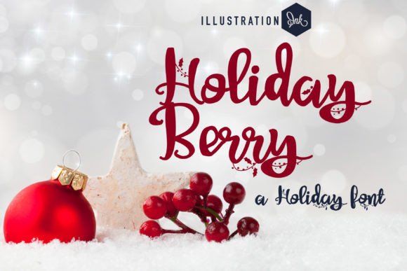 Holiday Berry Font Poster 1