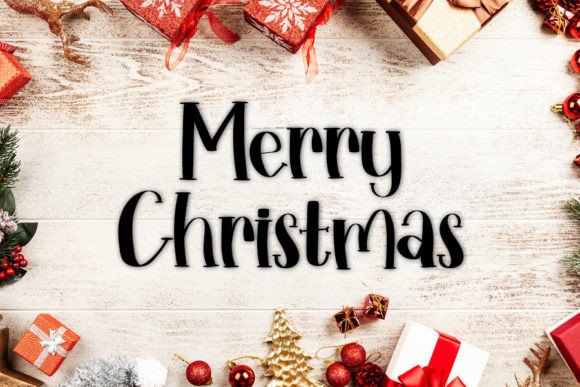 Holiday Christmas Font Poster 3