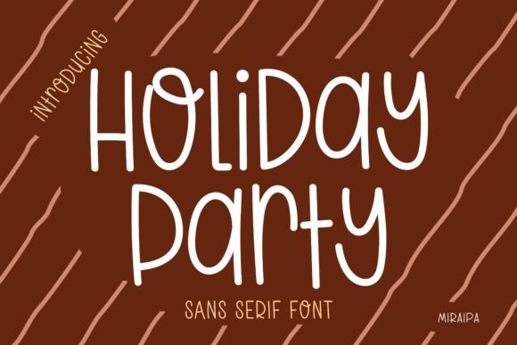 Holiday Party Font Poster 1