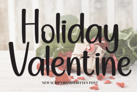 Holiday Valentine Font Poster 1