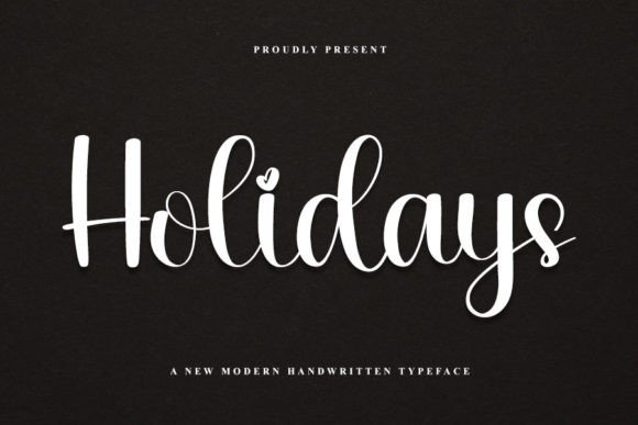 Holidays Font Poster 1