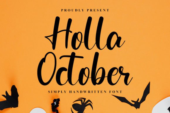 Holla October Font Poster 1