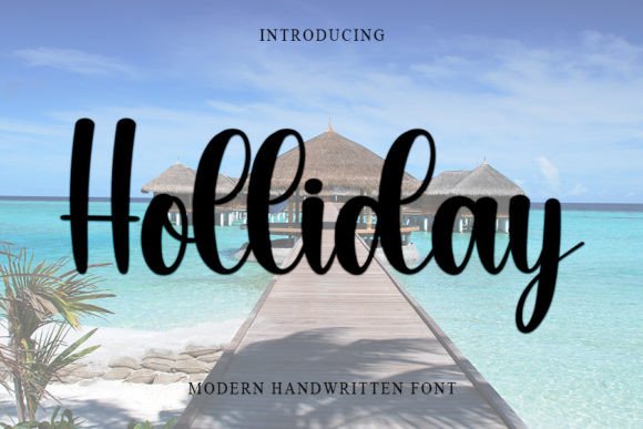 Holliday Font Poster 1