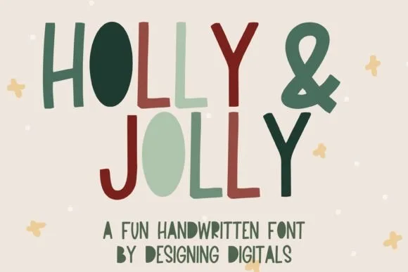 Holly and Jolly Font Holly and Jolly Font Poster 1
