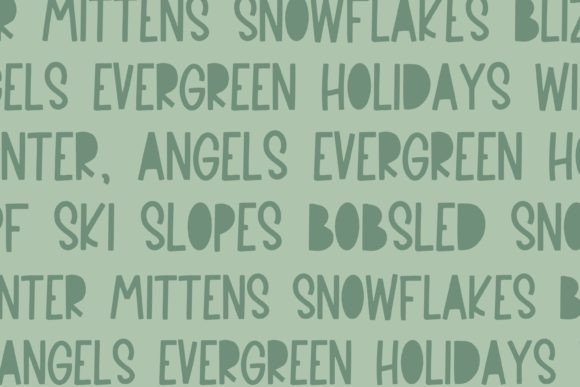 Holly and Jolly Font Poster 4