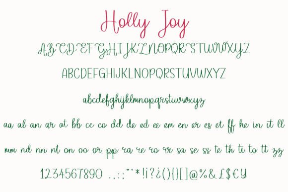 Holly Joy Font Poster 2