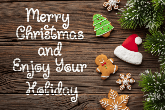 Holly Santa Font Poster 3