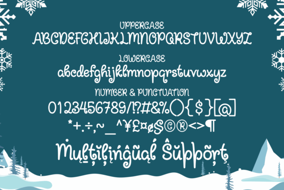 Holly Santa Font Poster 5