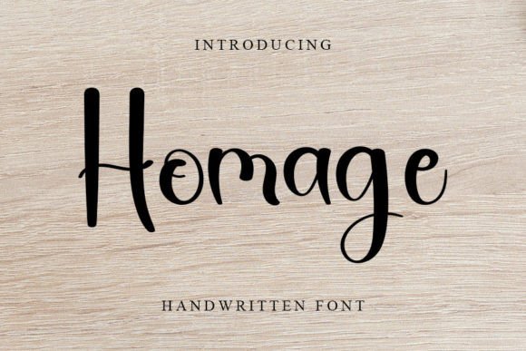 Homage Font