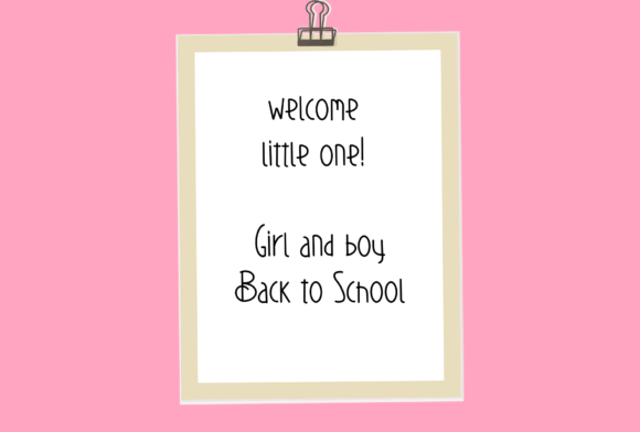 Home School Font Poster 4