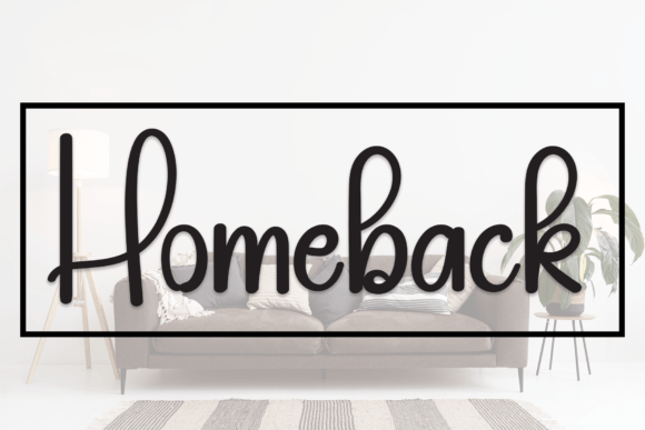 Homeback Font Poster 1