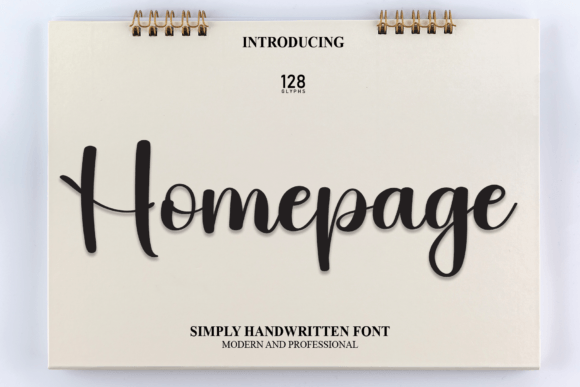 Homepage Font