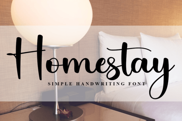 Homestay Font Poster 1