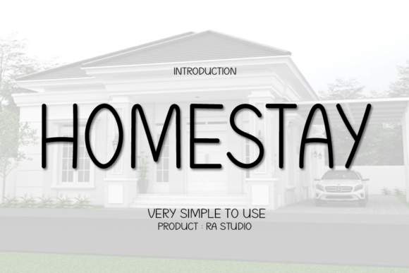 Homestay Font Poster 1