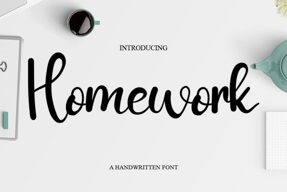 Homewrok Font Poster 1