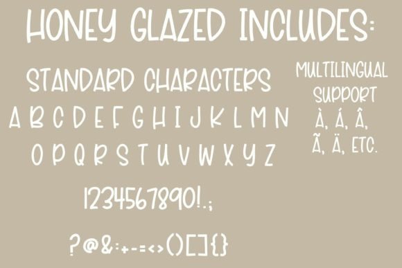 Honey Glazed Font Poster 2