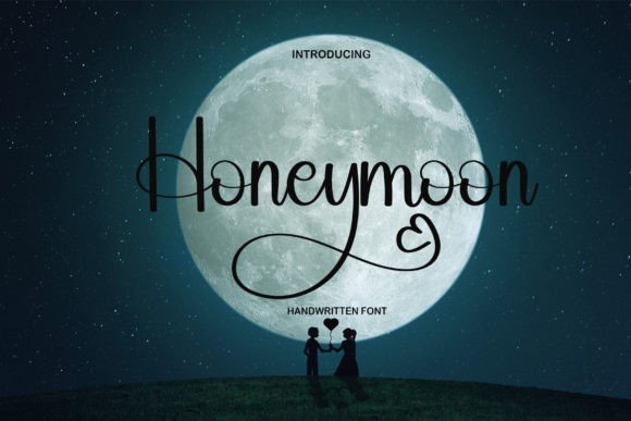 Honeymoon Font Poster 1