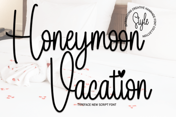 Honeymoon Vacation Font Poster 1