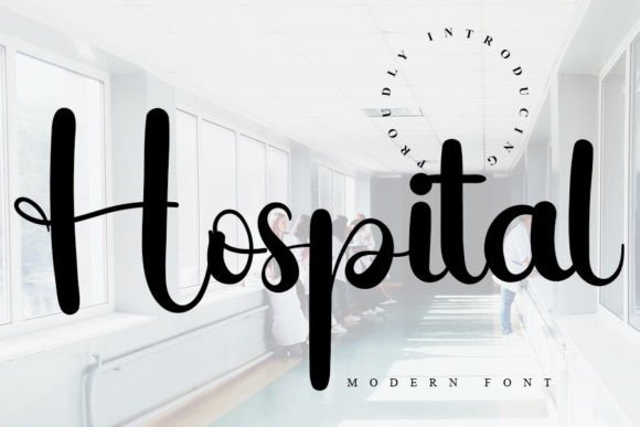 Hospital Font Poster 1
