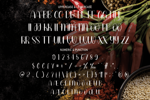 Hot Food Font Poster 7