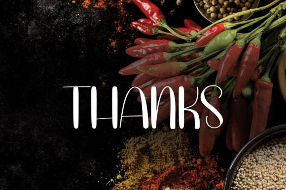 Hot Food Font Poster 8