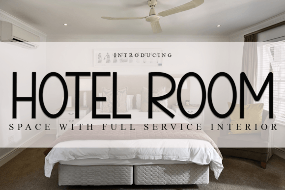 Hotel Room Font Poster 1