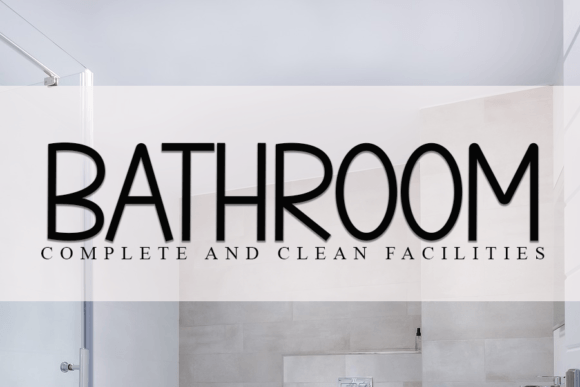 Hotel Room Font Poster 3