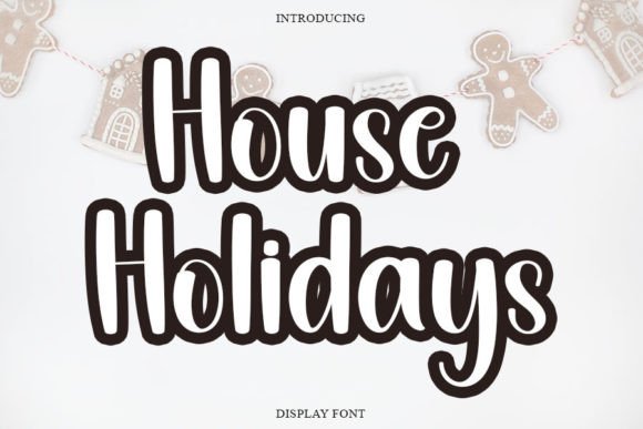 House Holidays Font Poster 1