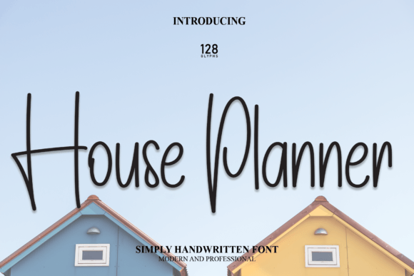 House Planner Font Poster 1