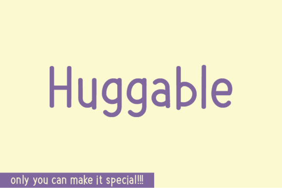 Huggable Font Poster 1