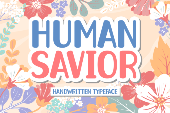 Human Savior Font Human Savior Font Poster 1