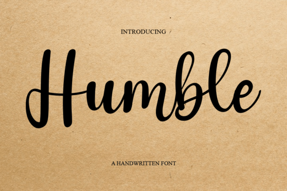 Humble Font Poster 1