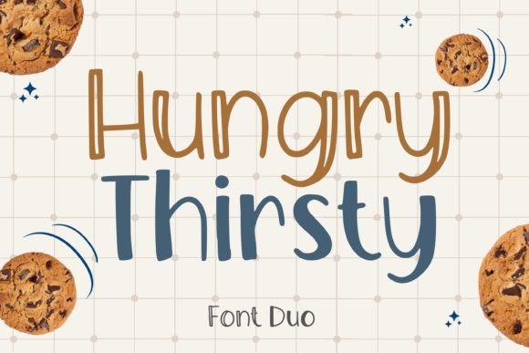 Hungry Thirsty Duo Font Poster 1