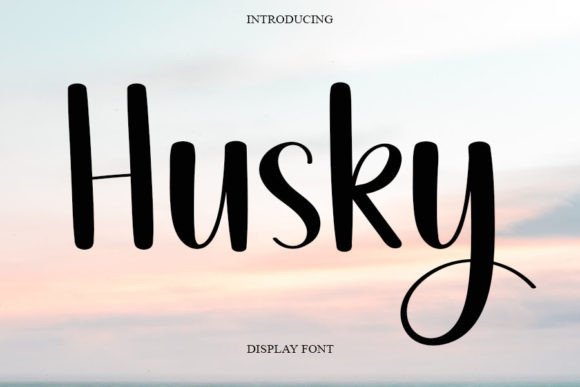 Husky Font Poster 1