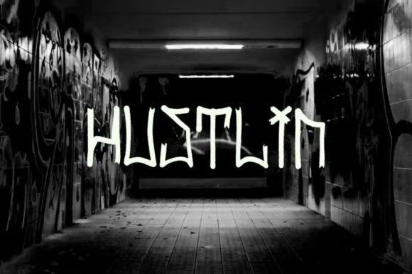 Hustlin Font Hustlin Font Poster 1