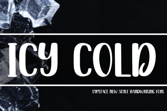 Icy Cold Font Poster 1
