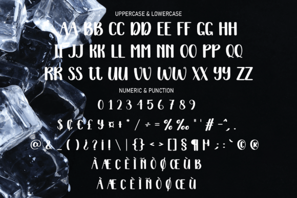 Icy Cold Font Poster 7