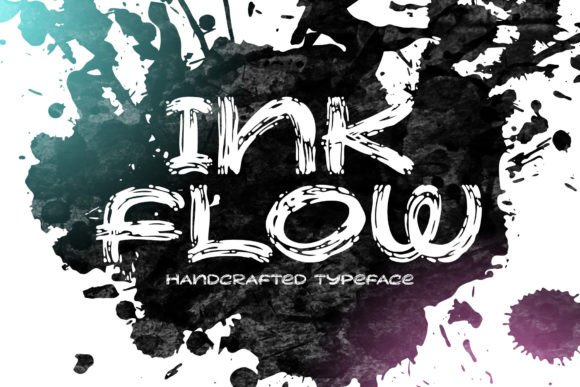 Ink Flow Font Poster 1