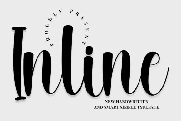 Inline Font Inline Font Poster 1