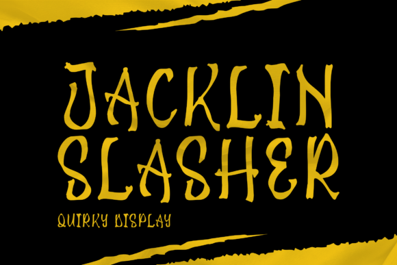 Jacklin Slasher Font Poster 1
