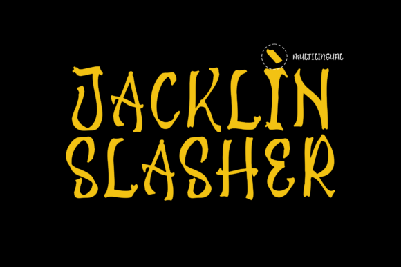 Jacklin Slasher Font Poster 12
