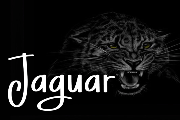 Jaguar Font Poster 1
